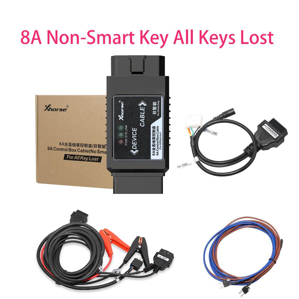 Xhorse Toyota 8A Non-smart Key Adapter for All Key Lost No Disassembly Work with VVDI2/VVDI Max+MINI OBD Tool / Key Tool Plus