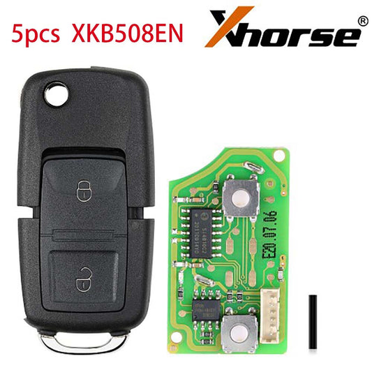 5pcs/lot  Xhorse XKB508EN  VW B5 Type 2 Buttons Wired Universal Wire Remote Key X001-01  VVDI Key Tool