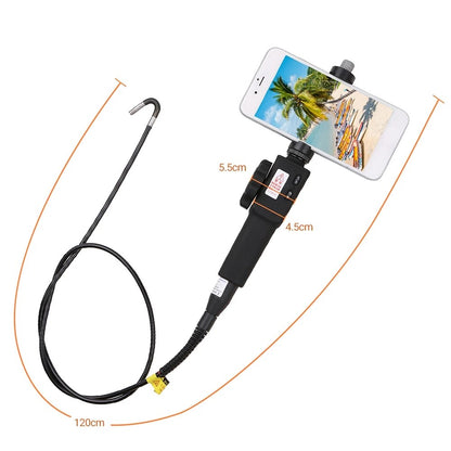 8.5/5.5mm Steering Endoscope Photo Taking & Video Recording Industrial Manual Steerable Endoscope  3.5" to 6.3" Screen Phones