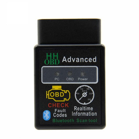 2021 New Design HH OBD Advanced MINI ELM327 v2.1 Black Bluetooth OBD2 Car CAN Wireless Adapter Scanner Tool