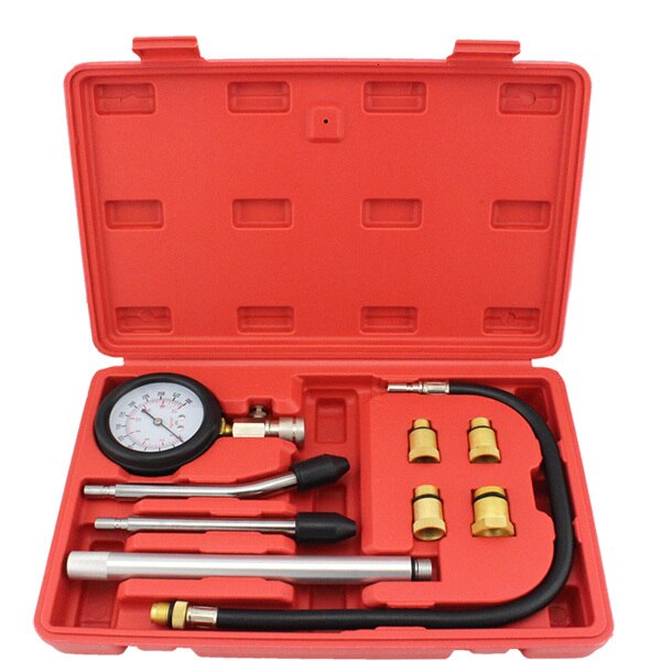 Automotive Tools Engine Cylinder Compression Tester Kit With Extension Bar Auto Engine Diagnostic Tool M10 M12 M14 M18