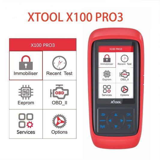 XTOOL X100 PRO3 PRO2 Professional Auto Key Progarmmer Code Reader Diagnostic Tool With EPB ABS TPS Reset Functions OBD2 Scanner