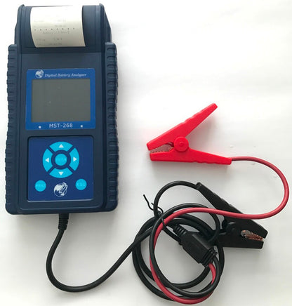 Car Digital Battery Analyzer MST-268 with Printer Support Multi-language Automotive Power Tester CCA IEC EN JIS DIN