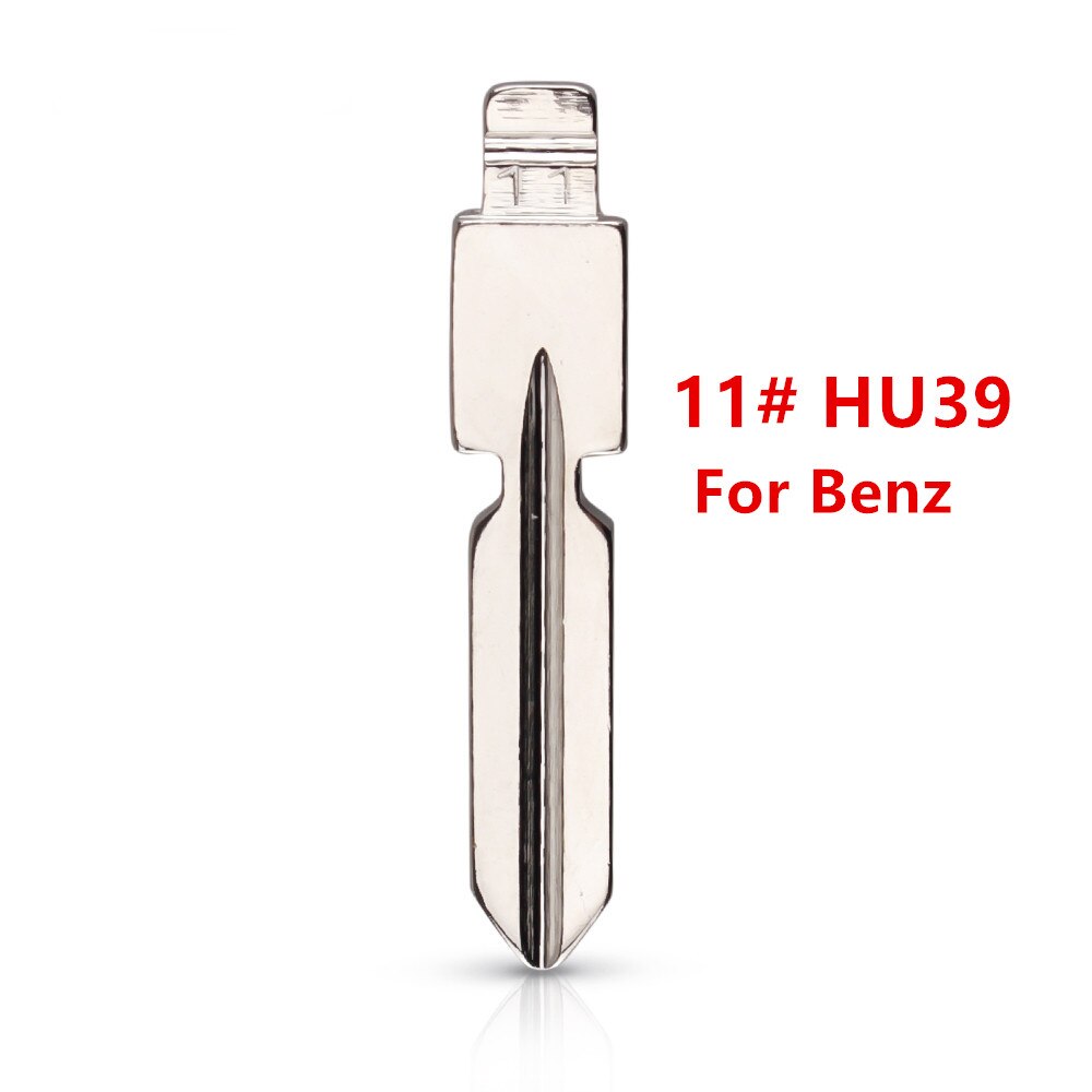 10pcs #11 HU39 Metal Uncut Blank keydiy xhorse Remote Key Blade  Mercedes Benz W168 W124 W202 W210 W211 W203