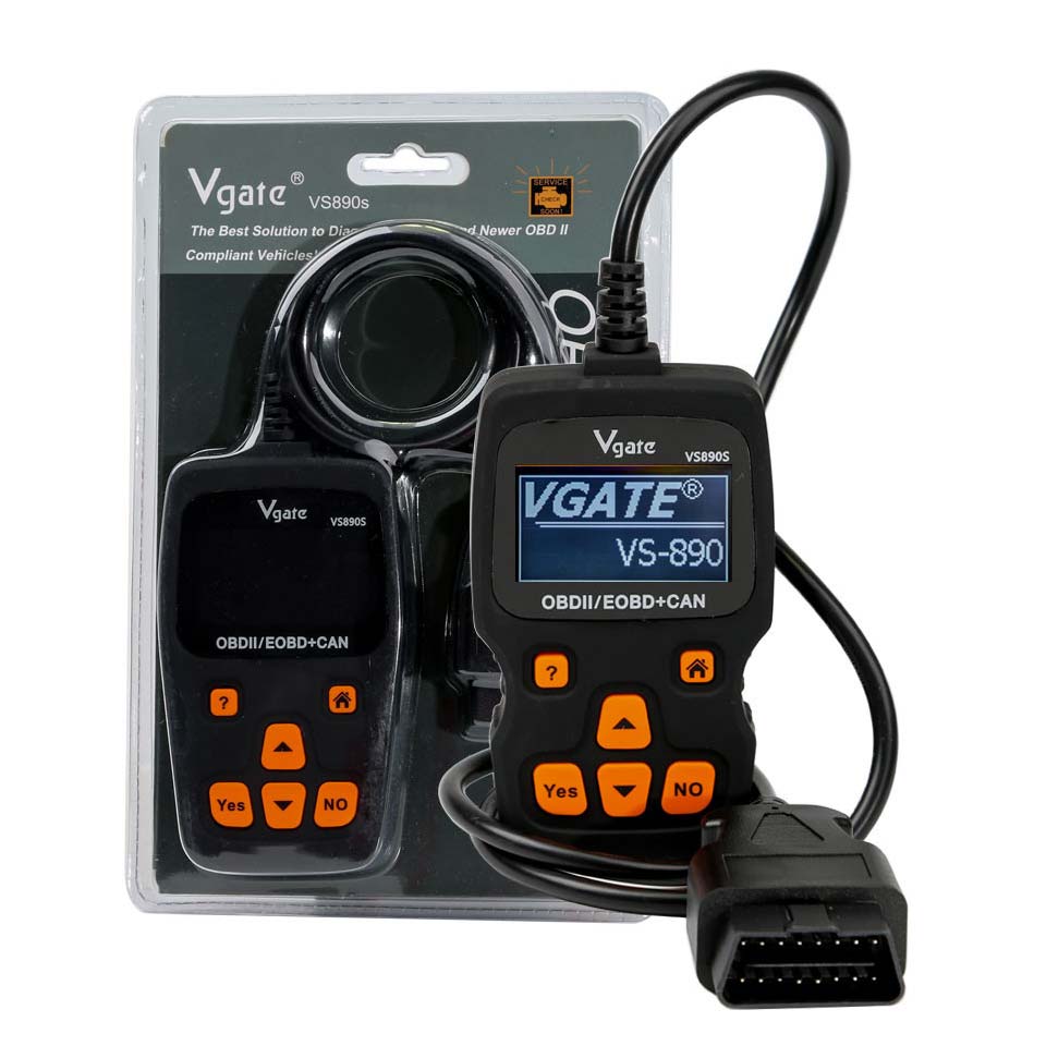2021  Vgate VS890S OBD2 Diagnostic Scanner VS890 Vgate SCAN Tool VS 890 CAN-BUS Multi-Languages Car Code Reader