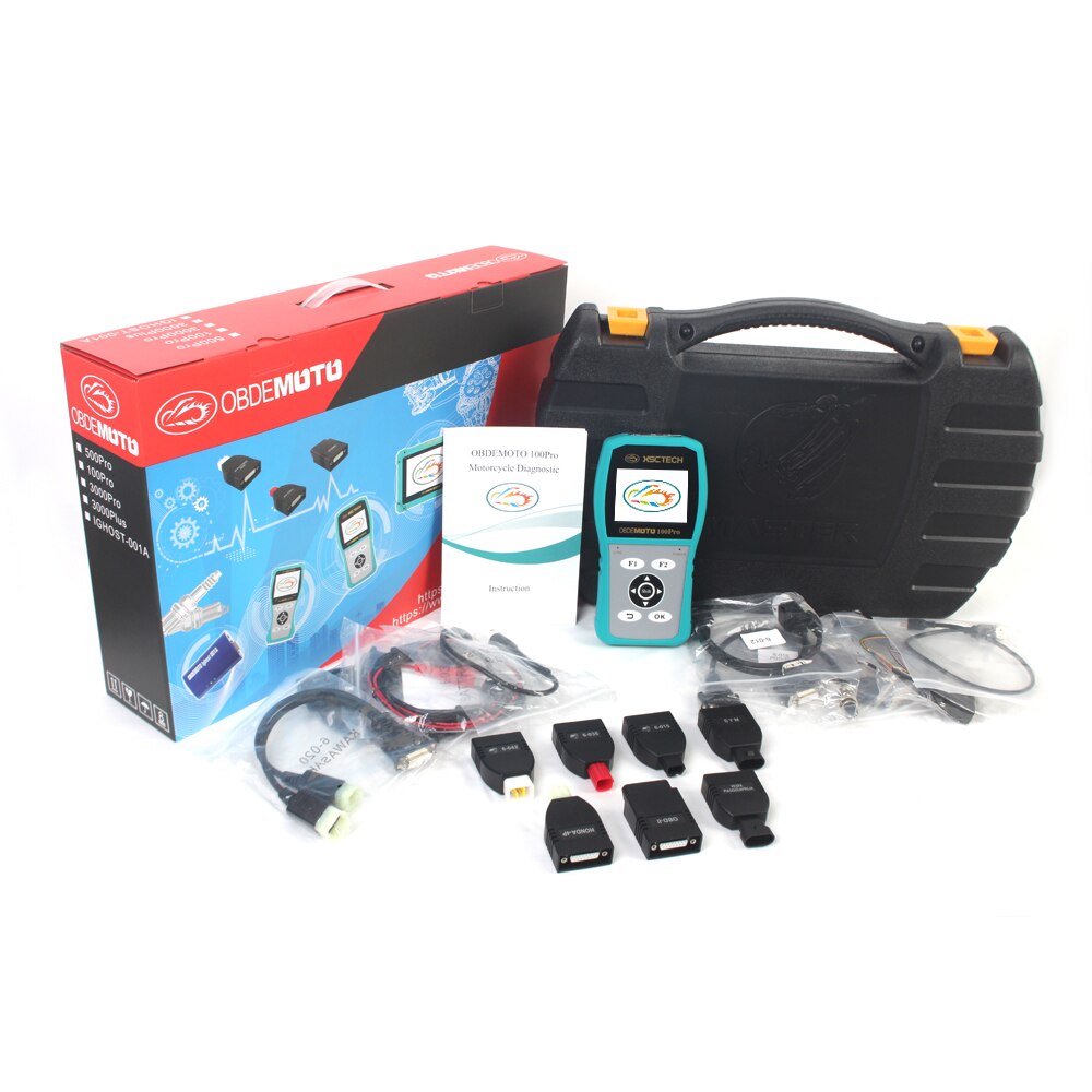 OBDEMOTO Motorscanner New Product MST-100PRO Motorbike Diagnostic Tool Motorcycle Scanner with Horse Power Function