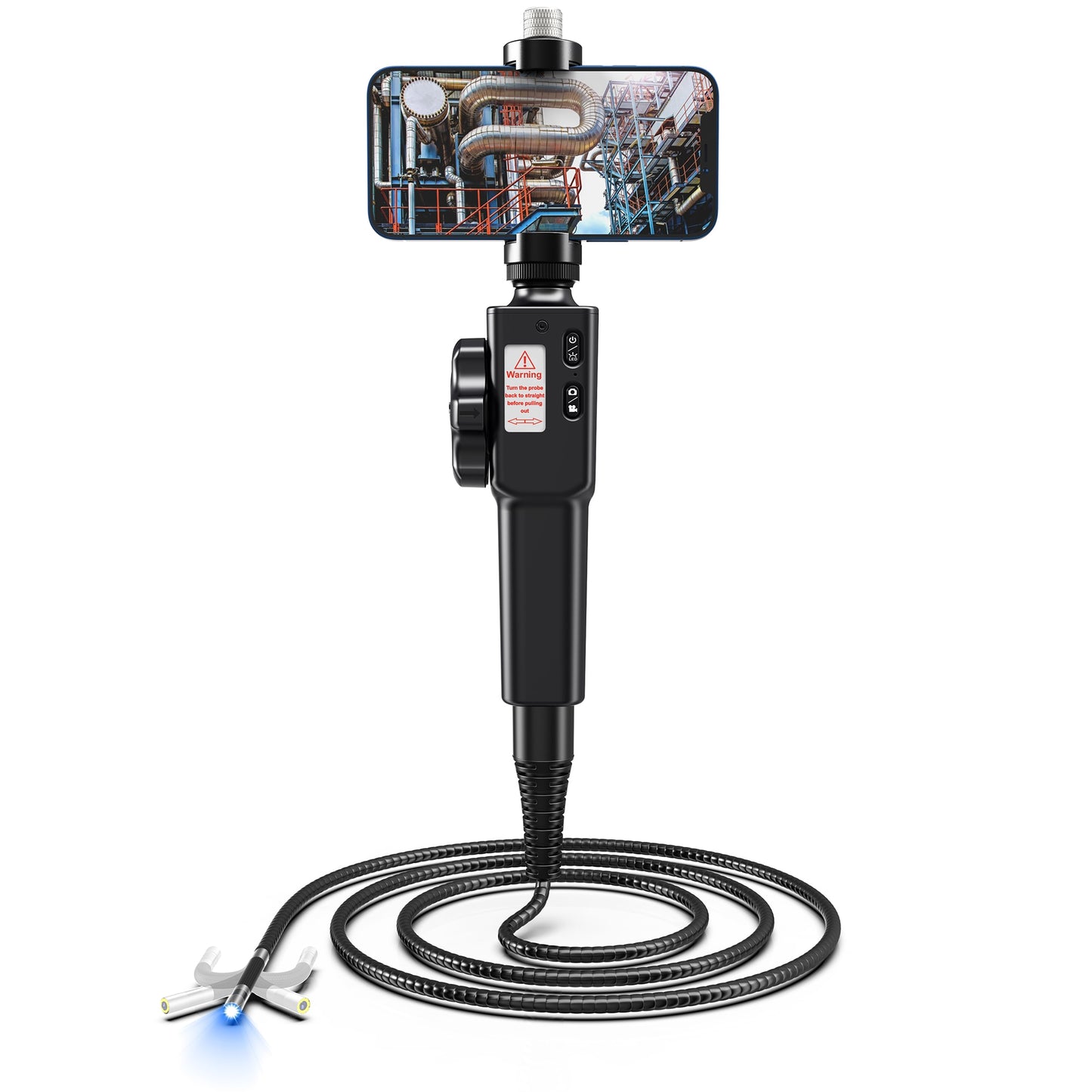 8.5mm 2 Way Articulation Endoscope with Video Borescope Inspection Camera  All Cars