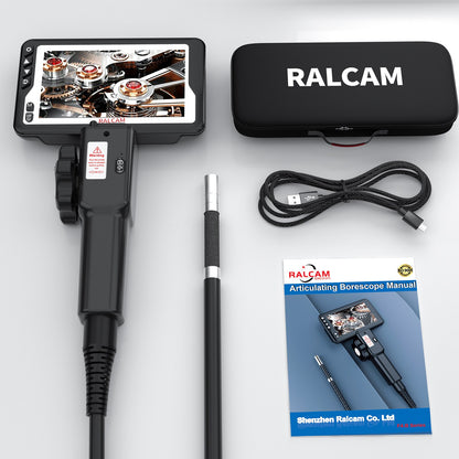 2022  Developed 5.5MM 2-Way Borescope Articulated Videoscope with 4.5inch Display Screen