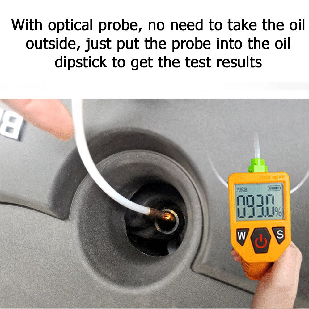 Engine Oil Tester for Auto Check Automobile Oil Quality Detector with LED Display Gas Analyzer Car Turbineoil Testing Tools