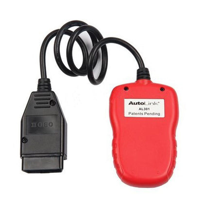 Original Autel Autolink AL301 OBDII/CAN Code Reader Clear DTCs AL 301 OBD2 Auto Diagnostic Scanner  DIY