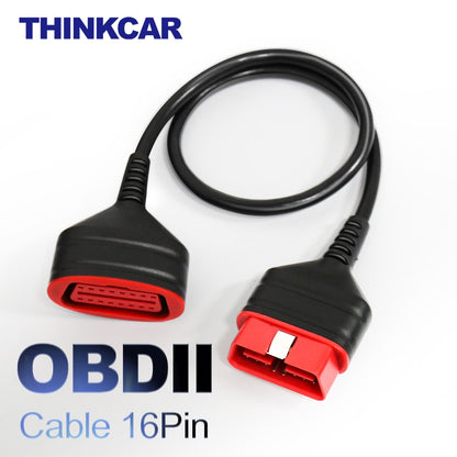 THINKCAR Universal 16 Pin OBD2 Male to Female Extension Cable 60cm Length Thinkdiag Car Diagnostic Extended Connector OBD 2 Cord