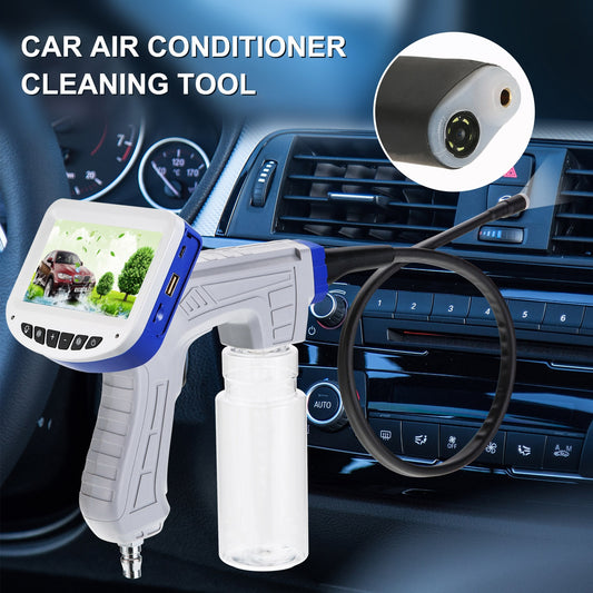 Visual Cleaning Gun  Car Air Conditioner Pipeline Inspection Camera 4.3 inch LCD Display Visual Cleaning Gun Pipe Endoscope