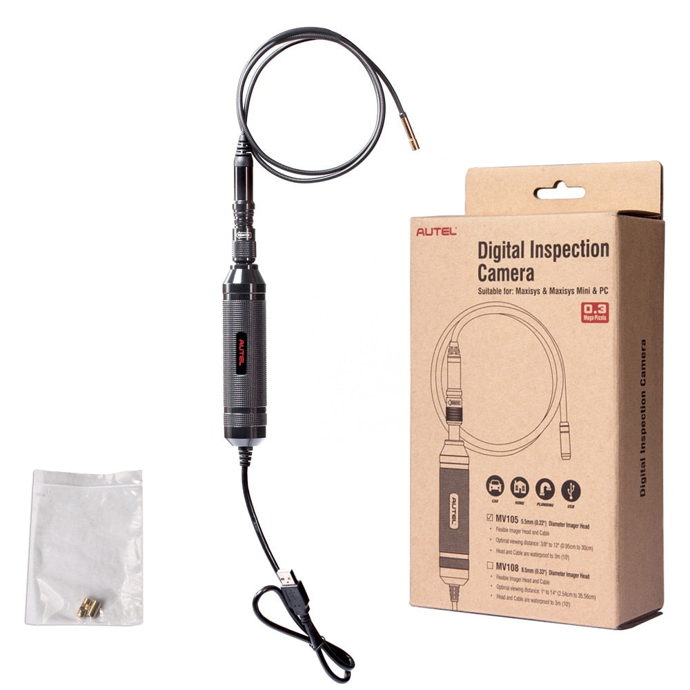 Digital Inspection Camera  AUTEL MaxiVideo MV108 8.5mm Work with Maxisys & PC Image Head Diagnostic Video Scope