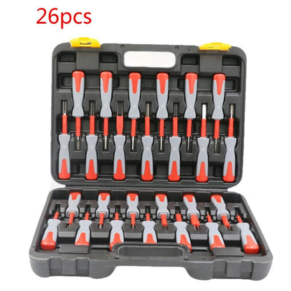 26Pcs Car Wiring Connector Pin Release Extractor Crimp Terminal Automotive Wire Terminal Pin Removal Tool Dropship