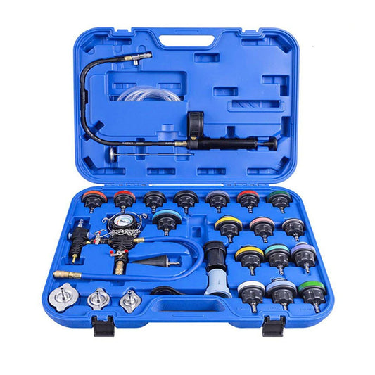 28Pcs Universal Radiator Pressure Tester Vacuum Type Cooling System Test Detector Set Testeur Refroidissement