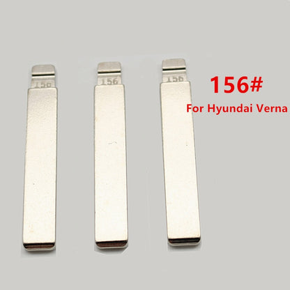 10pcs 156# Flip Car Key Blade  Hyundai Verna Kia K5 KD Metal VVDI JMD Fob Replacement Uncut blade