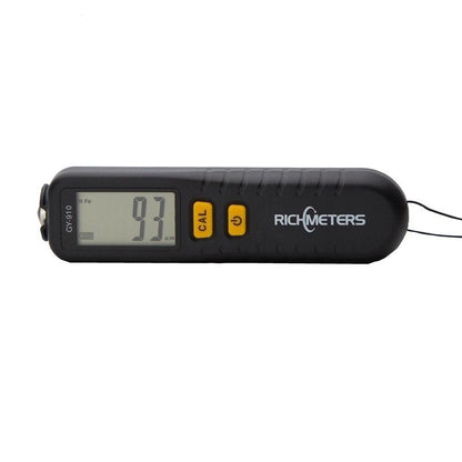 GY910 Digital Coating Thickness Gauge 1 micron/0-1300 Car Paint Film Thickness Tester Meter Measuring FE/NFE with Russian Manual