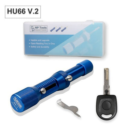 2 in 1 HU66 V.2 Professional Locksmith Tool  Audi VW HU66 Lock Pick and Decoder Quick Open Tool