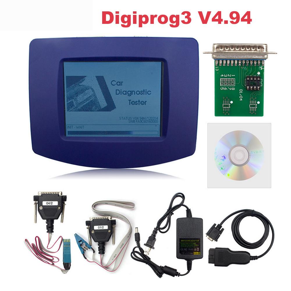Main Unit Of V4.94 Digiprog III Digiprog 3 Programmer With OBD2 ST01 ST04 Cable Mileage Correct Tool  Many Cars V4.94 OBD