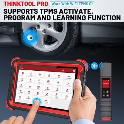 THINKCAR THINKTOOL Pro 8" Full Systems Car diagnosis Tools ECU Coding Automotive Scanner Active Test 34 Reset TPMS obd  car