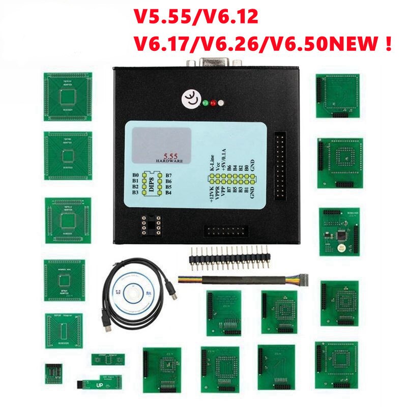 V5.55 XPROG-M V6.50 V6.26 Full Adapter Auto ECU Chip Tuning Programmer Xprog M 5.55 6.12 6.26 6.50 Metal Box X-PROG