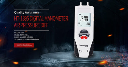 HT-1895 Digital Manometer Air Pressure Meter air pressure Differential Gauge