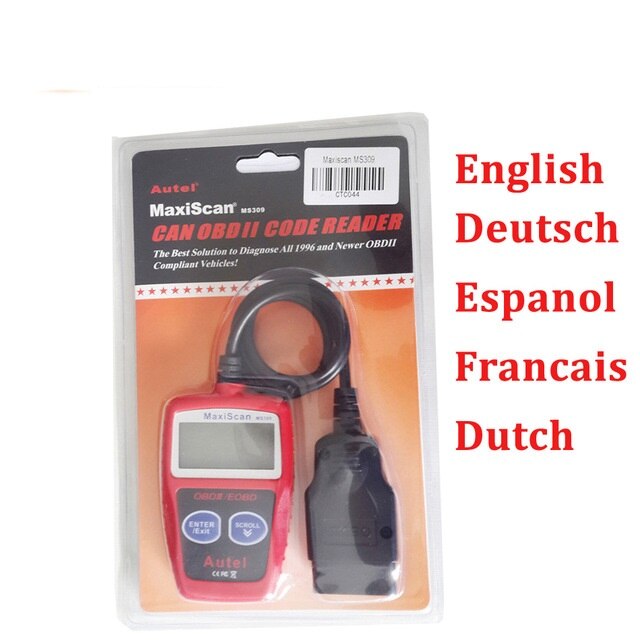 OBD2 MaxiScan MS309 CAN BUS Code Reader EOBD OBD II Diagnostic Tool MS309 KW806 Code Scanner PK OM121 AD310 MS300
