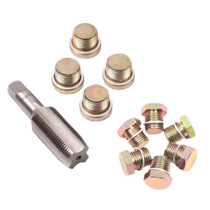 64pc Top Quality Oil Drain Plug Sump Bolt Thread Repair Kit M13 - M20 Tap oil pan thread repair tool set Auto repair tool